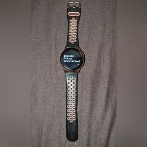 Samsung Galaxy active 2 rose gold colored watch